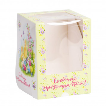 Коробка 9*9*12см Цыплята