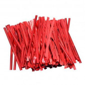 Твист лент красные для пакетов, 20шт
