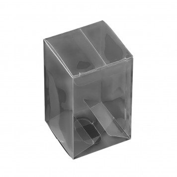 Складная прозрачная коробка из PVC, для упаковки подарков, 6×6×10 см