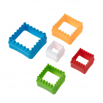 Набор форм для печенья 5 шт "Квадрат", цвет МИКС