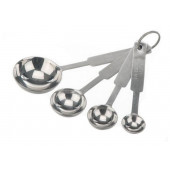 Набор мерных ложек 4шт сталь, пластик