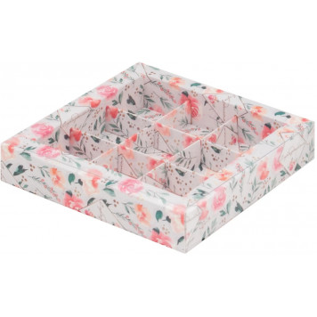 Коробка 9 конфет 15*15*3 Розы