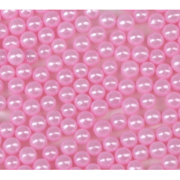 Кондитерская посыпка шарики 4 мм, розовый, 20 г