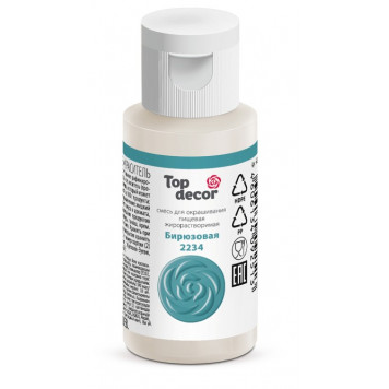 Краситель жирораств. Топ декор Бирюзовый, 25г