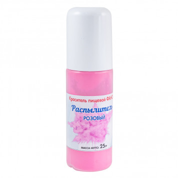 Краситель сухой в распылителе Фанси Розовый, 25гр