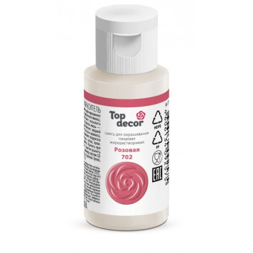 Краситель жирораств. Топ декор Розовый, 25г