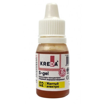 Краситель Креда S-gel Желтый электро, 10мл