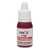 Краситель Креда S-gel Красный насыщенный, 10мл