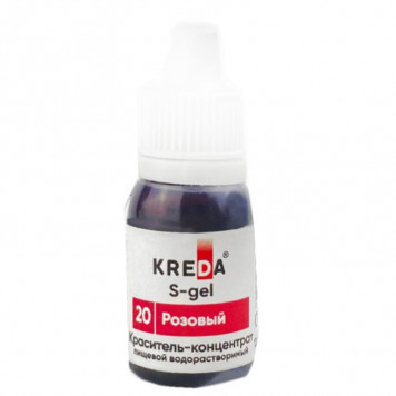 Краситель Креда S-gel Розовый, 10мл