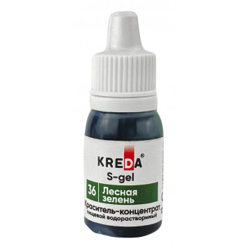 Краситель Креда S-gel Лесная зелень, 10мл