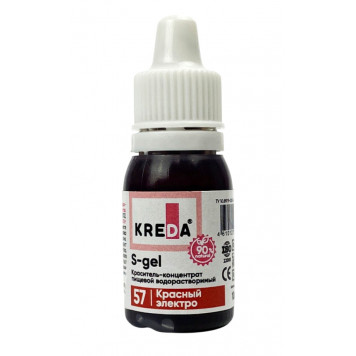 Краситель Креда S-gel Красный электро, 10мл