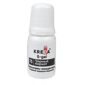 Краситель Креда S-gel Черный бархат, 10мл