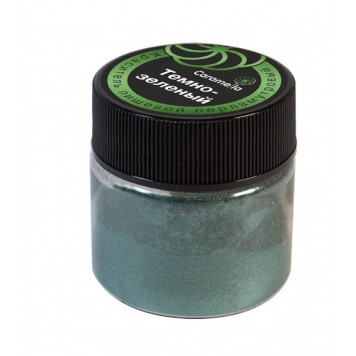 Краситель сухой перламутровый Caramella Темно-зеленый, 5 гр