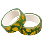 Клейкая лента бумага "Золотой пальмовый лист" ширина 1,5 см длина 5 м 1,5х4,1х1,1 см