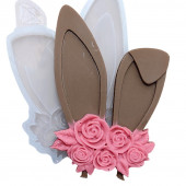 Молд Ушки с цветами МБ