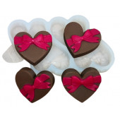 Молд Сердечки с бантом МБ