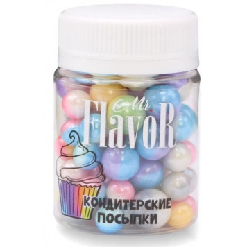 Посыпка Mr.Flavor Шарики перламутровые цветные 7, 10мм, 50г