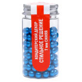 Кондитерский декор «Стильное решение», 7 мм, синяя , 50 г