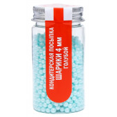 Кондитерская посыпка шарики 4 мм, голубой, 50 г