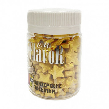 Посыпка Mr.Flavor Звездочки золотые, 45г