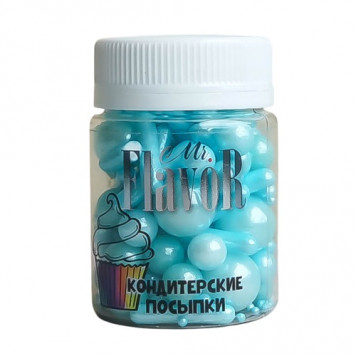 Посыпка Mr.Flavor Микс шарики перламутровые голубые, 50г
