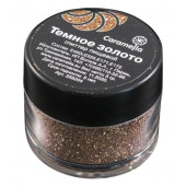 Глиттер съедобный пищевой Темное золото Caramella, 5 гр