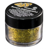 Глиттер съедобный пищевой Вермишель Золото Caramella, 5 гр