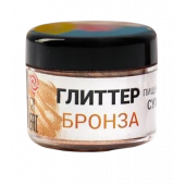 Глиттер пищевой КондиМир "Бронза", 5 г