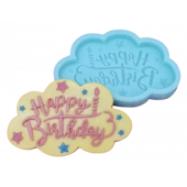Силиконовая форма №232 "Облако Happy Birthday"