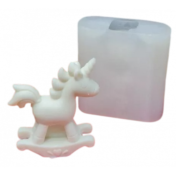 Силиконовая форма №632 "Единорог-качалка" (Классик)