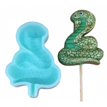 Силиконовая форма №2161 Змея Лея 2,5D