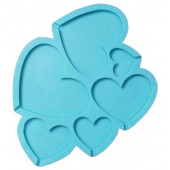 Силиконовая форма №65  "Сердечки" №2