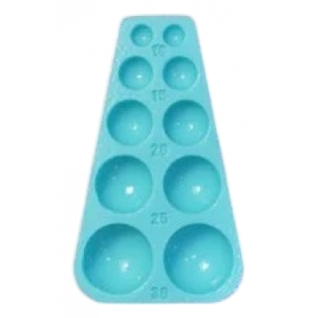Силиконовая форма №8 "Полушарики"