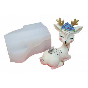 Силиконовая форма №241 "Мама оленят" #2 (Классик)