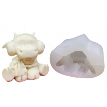 Силиконовая форма №488 "Бык в наушниках" (Классик)