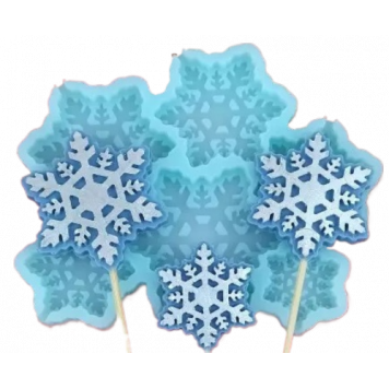 Силиконовая форма №66  "Снежинки" (Классик)