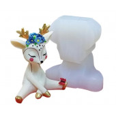 Силиконовая форма №240 "Мама оленят" #1 (Классик)