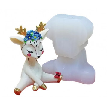 Силиконовая форма №240 "Мама оленят" #1 (Классик)