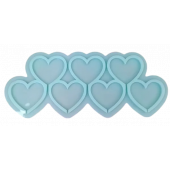 Силиконовая форма №168 "Сердечки" №4  5,5 см