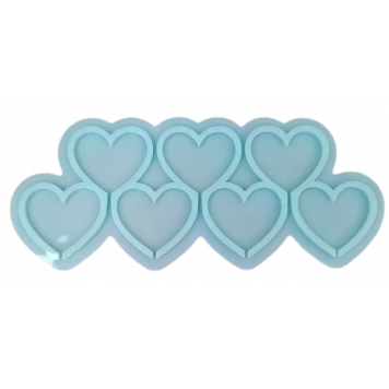 Силиконовая форма №168 "Сердечки" №4  5,5 см