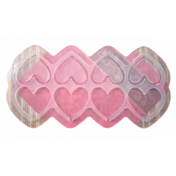 Силиконовая форма №275 "Сердечки" коробочка
