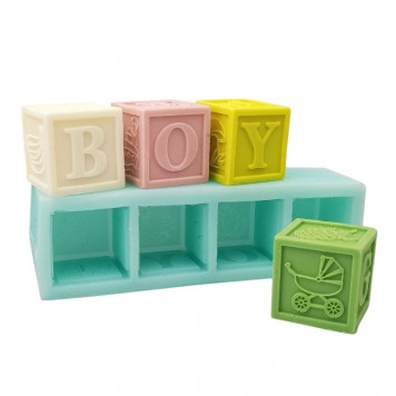 Силиконовая форма №527 "Детские кубики" (Классик)