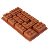 Форма силиконовая для шоколада "Лего №3" 16*9 см, 10 ячеек