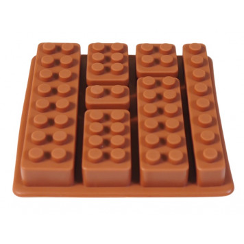 Форма силиконовая для шоколада "Лего №2" 12*12 см, 7 ячеек