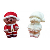 Силиконовая форма №847 "Мишка Санта Клаус" (Классик)