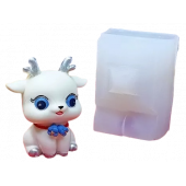 Силиконовая форма №881 "Оленёнок с колокольчиком" №2 (Классик)