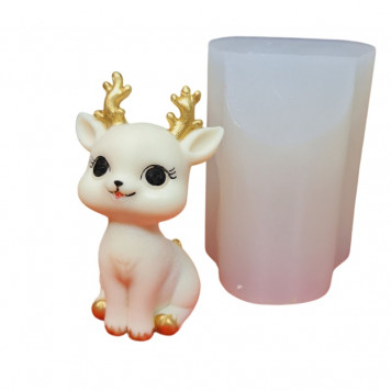 Силиконовая форма №991 "Мама оленят" №7 (Классик)