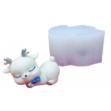 Силиконовая форма №881 "Оленёнок с колокольчиком" №4 (Классик)