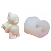 Силиконовая форма №596 "Мишка с подарком"