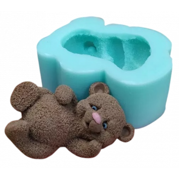 Силиконовая форма №1434 "Мишутка лежит"